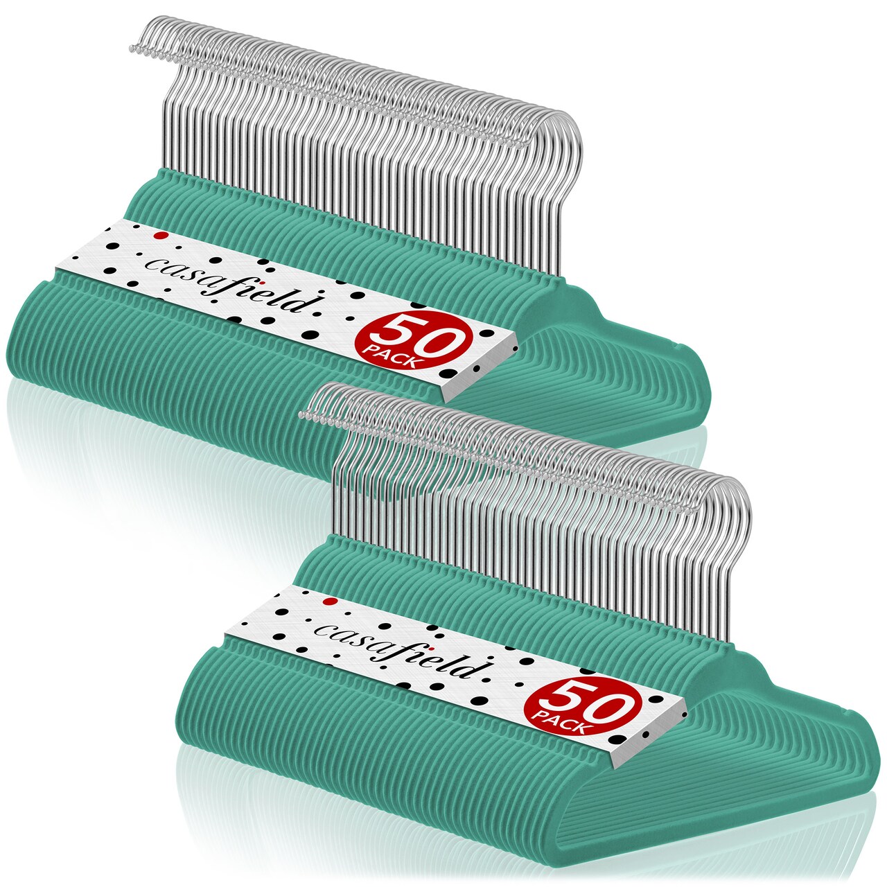 Casafield 100 Velvet Baby Hangers - 11" Size for Infant & Toddler Clothes